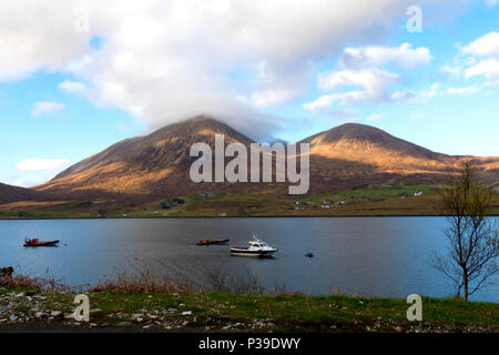 Montagnes Cuillin de Loch Slapin et Torrin Banque D'Images