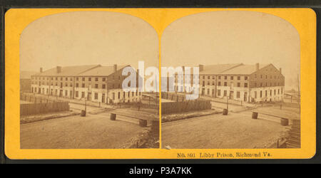 . Libby Prison, Richmond, Virginie Couverture : 1863 ?-1910 ?. Mentions légales Source : 1863 ?-1910 ?. Article publié le 4-12-2006 numérique ; mis à jour le 2-13-2009. 169 Libby Prison, Richmond, VA, par Kilburn Brothers Banque D'Images