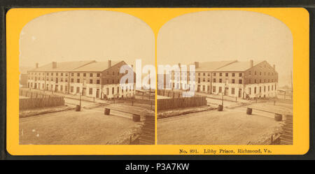 . Libby Prison, Richmond, Virginie Couverture : 1863 ?-1910 ?. Mentions légales Source : 1863 ?-1910 ?. Article publié le 4-12-2006 numérique ; mis à jour le 2-13-2009. 169 Libby Prison, Richmond, VA, par Kilburn Frères 5 Banque D'Images