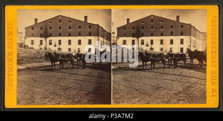 169 Libby Prison, Richmond, VA, à partir de Robert N. Dennis collection de vues stéréoscopiques Banque D'Images