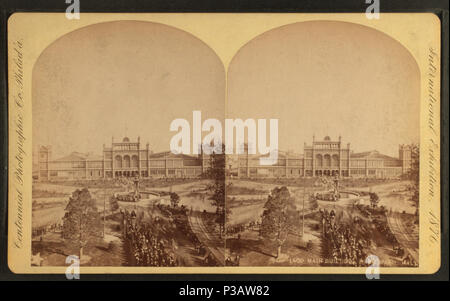 . Bâtiment principal, à partir de la salle des machines. Référence : 1876. Mentions légales : Source : Philadelphia Centennial Photographic Co., 1876.. Point numérique publié le 9-15-2005 ; mise à jour 2-13-2009. 180 bâtiment principal, à partir de la salle des machines, par le Centennial Photographic Co. Banque D'Images
