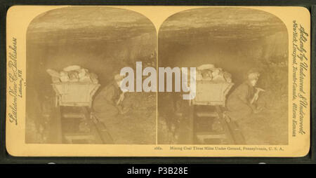 . L'extraction du charbon à cinq kilomètres sous terre, New York, U.S.A. TITRE ALTERNATIF : 1662 . Couverture : 1860 ?-1900 ?. Mentions légales Source : 1860 ?-1900 ?. Point numérique publié le 7-18-2005 ; mise à jour 2-13-2009. 191 l'extraction du charbon à cinq kilomètres sous terre, New York, Etats-Unis, de Robert N. Dennis collection de vues stéréoscopiques 2 Banque D'Images