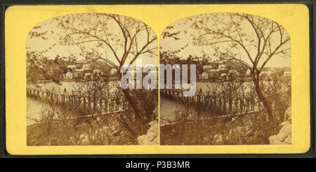 . Annisquam et pont. Titre alternatif : Cape Ann paysage. Couverture : 1858 ?-1890 ?. Mentions légales Source : 1858 ?-1890 ?. Point numérique publié le 7-28-2005 ; mise à jour 2-13-2009. 21 Annisquam et pont, par Procter Brothers Banque D'Images