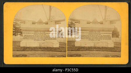 . Cimetière National d'Arlington, Va., TITRE ALTERNATIF : Guerre Civile d'inconnues, qui commémore le Monument des morts de la seconde bataille de Bull Run et de l'Union européenne en retraite le long de la rivière Marshalltown. Au cimetière National d'Arlington dans le comté d'Arlington, Virginia, United States. L'Illustre date : 1866. Référence : 1866. Article 3-9-2006 numérique publié ; mise à jour 2-13-2009. 204, le cimetière national d'Arlington, Va, par Bell &AMP ; Fr. (Washington, D.C.) Banque D'Images