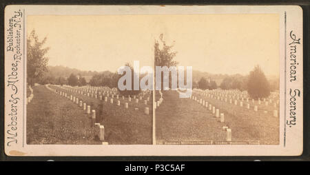 205 Cimetière militaire national, tombes, Nashville, Tenn., par Webster &AMP ; Albee Banque D'Images