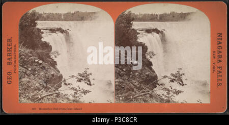 . Niagara, Horseshoe Fall de l'île Goat. En ligne de N. Y. C. & H. R. R. R.. Couverture : 1865 ?-1880 ?. Mentions légales Source : Niagara Falls, New York : George Barker, 1865 ?-1880 ?. Article publié le 6-14-2006 numérique ; mis à jour le 2-11-2009. 213, Niagara Horseshoe Fall de l'île Goat. En ligne de N. Y. C. &AMP ; H. R. R. R., par Barker, George, 1844-1894 Banque D'Images