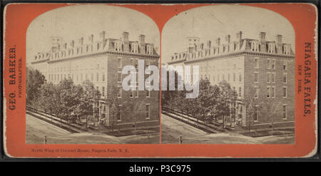 216 l'aile nord de la Maison de la cataracte, Niagara Falls, N. Y., par Barker, George, 1844-1894 Banque D'Images