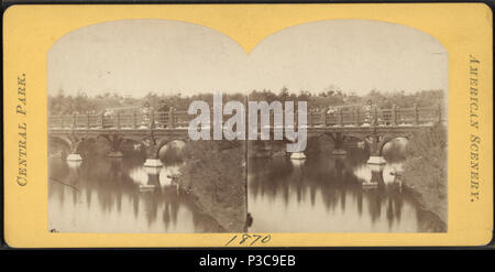 . Pont de chêne. Titre alternatif : American scenery, Central Park. Création : 1870. Référence : [1870]. Article publié le 4-12-2006 numérique ; mis à jour le 6-25-2010. 217 Oak Bridge, par Chase, W. M. (1881-1944), ca. 1818-1901 3 Banque D'Images