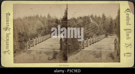 . Pont de chêne. Titre alternatif : American scenery, Central Park, NEW YORK) Référence : [1860 ?-1900 ?]. Article publié le 4-12-2006 numérique ; mis à jour le 6-25-2010. 217 Oak Bridge, par Chase, W. M. (1881-1944), ca. 1818-1901 4 Banque D'Images