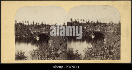 . Pont de chêne, Central Park. Titre alternatif : Vues dans Central Park. Référence : [1860 ?-1900 ?]. Article publié le 4-12-2006 numérique ; mis à jour le 6-25-2010. 217 Oak Bridge, Central Park, à partir de Robert N. Dennis collection de vues stéréoscopiques Banque D'Images