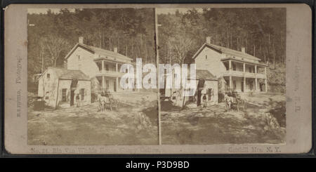 . Maison Rip Van Winkle, Sleepy Hollow, Mts de Catskill. N.Y. Publié : ca. 1865. Référence : [1858 ?-1885 ?]. Mentions légales Source : [1858 ?-1885 ?]. Article 3-9-2006 numérique publié ; mise à jour 2-11-2009. 256 Maison Rip Van Winkle, Sleepy Hollow, Mts de Catskill. N.Y, par H. S. Fifield Banque D'Images