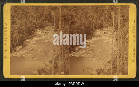 . Juste au-dessus de la rivière des Rapides. Titre alternatif : des vues stéréoscopiques, Tallulah Falls, New York, no 324. Création : ca. 1870. Point numérique publié le 6-30-2005 ; mise à jour 2-12-2009. 256 River juste au-dessus de rapides, de Palmer, J. A. Banque D'Images