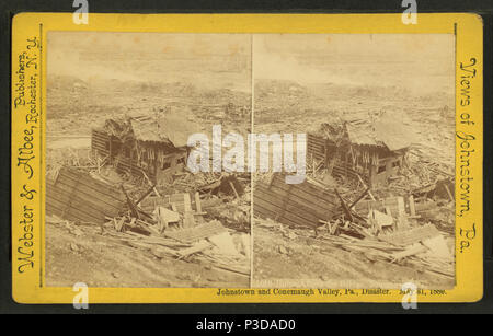 . Ruines au-dessus du pont, Johnstown, PA TITRE ALTERNATIF : Johnstown et Conemaugh Valley, Pa., catastrophe. Le 31 mai 1889. Référence : 1889. Mentions légales Source : Rochester, N.Y. : Webster & Albee, 1889.. Article publié le 8-11-2006 numérique ; mis à jour le 7-22-2008. 258 ruines au-dessus du pont, Johnstown, PA, par Webster &AMP ; Albee Banque D'Images