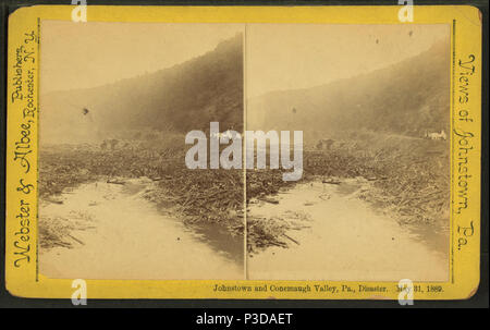 . Ruines du pont, Johnstown, PA TITRE ALTERNATIF : Johnstown et Conemaugh Valley, Pa., catastrophe. Le 31 mai 1889. Référence : 1889. Mentions légales Source : Rochester, N.Y. : Webster & Albee, 1889.. Article publié le 8-11-2006 numérique ; mis à jour le 7-22-2008. 259 ruines du pont, Johnstown, PA, par Webster &AMP ; Albee Banque D'Images