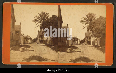 279, rue Saint-François, près de la caserne, à partir de Robert N. Dennis collection de vues stéréoscopiques Banque D'Images