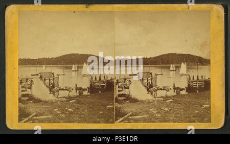 . Bar Harbor (Mt. Désert). Titre alternatif : J.P. Armbrust's vues stéréoscopiques, de Mt. Desert Island, Maine. Couverture : 1870 ?-1885 ?. Point numérique publié ; mise à jour 2-12-2009. 29 Bar Harbor (Mt. Désert), par J. P. Armbrust Banque D'Images
