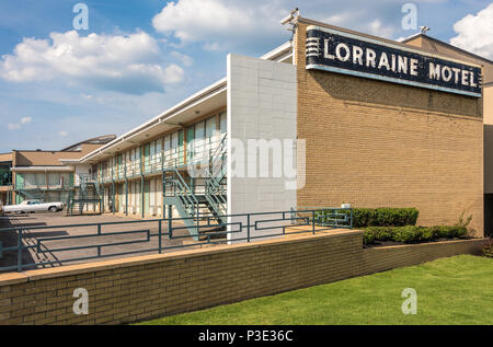 Le Lorraine Motel, site de l'assassinat de Martin Luther King le 4 avril 1968, à Memphis, Tennessee. (USA) Banque D'Images