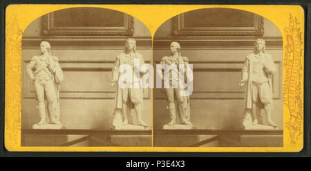 . Dans la statuaire Capitole. Anglais : De la National Statuary Hall. Gauche est Nathanael Greene (par Henry Kirke Brown ; un don en 1870), et le droit est Roger Williams (par Franklin Simmons ; un don en 1872). Par ici, sur l'architecte du Capitole site. . Couverture : 1870 ?-1895 ?. Mentions légales Source : Washington, D.C. : John F. Jarvis, 1870 ?-1895 ?. Point numérique publié le 1-25-2006 ; mise à jour 2-13-2009. 284 dans la statuaire capitale américaine, par Jarvis, J. F. (John F.), b. 1850 4 Banque D'Images