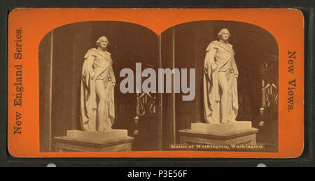 . Statue de Washington, Washington. Washington démissionne de sa Commission, par Ferdinand Pettrich, ca. 1841. Titre alternatif : nouvelle série de l'Angleterre. Nouvelles vues. Publié : ca. 1870. Référence : [ca. 1870]. Mentions légales Source : 1865 ?-1885 ?. Point numérique publié le 1-25-2006 ; mise à jour 2-13-2009. 284 Statue de Washington, Washington, à partir de Robert N. Dennis collection de vues stéréoscopiques 2 Banque D'Images