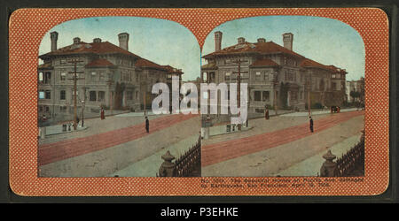 . La belle maison sur Pacific Ave. endommagé par le séisme, San Francisco, le 18 avril 1906. Référence : 1906. Mentions légales Source : 1906. Point numérique publié le 2-16-2006 ; mise à jour 2-12-2009. 301 La belle maison sur Pacific Ave. endommagé par le séisme, San Francisco, le 18 avril 1906, à partir de Robert N. Dennis collection de vues stéréoscopiques Banque D'Images