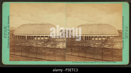. Tabernacle, 250 pieds de long, 150 pieds de large, 80 pieds de haut. Titre alternatif : l'Utah. Couverture : 1863 ?-1880 ?. Mentions légales Source : Salt Lake City, Utah : C. R. Savage, 1863 ?-1880 ?. Point numérique publié le 1-25-2006 ; mise à jour 2-13-2009. 296 Tabernacle, 250 pieds de long, 150 pieds de large, 80 pieds de haut, par Savage, C. R. (Charles Roscoe), 1832-1909 2 Banque D'Images