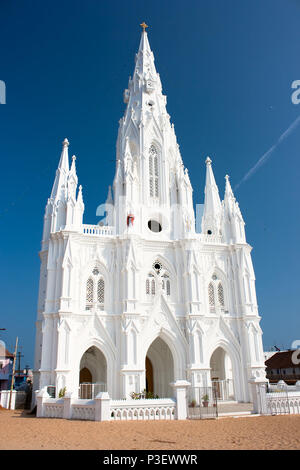 Église catholique de Kanyakumari, Tamil Nadu, Inde du Sud Banque D'Images