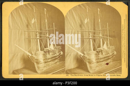 . Le Mayflower, à partir des modèles de Pilgrim Hall, Plymouth, Massachusetts) Couverture : 1865 ?-1905 ?. Mentions légales Source : 1865 ?-1905 ?. Point numérique publié le 9-15-2005 ; mise à jour 2-12-2009. 314 Le Mayflower, à partir des modèles de Pilgrim Hall, Plymouth, masse, par Kilburn, B. W. (Benjamin West), 1827-1909 2 Banque D'Images