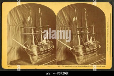 . Le Mayflower, à partir des modèles de Pilgrim Hall, Plymouth, Massachusetts) Couverture : 1865 ?-1905 ?. Mentions légales Source : 1865 ?-1905 ?. Point numérique publié le 9-15-2005 ; mise à jour 2-12-2009. 314 Le Mayflower, à partir des modèles de Pilgrim Hall, Plymouth, masse, par Kilburn, B. W. (Benjamin West), 1827-1909 Banque D'Images