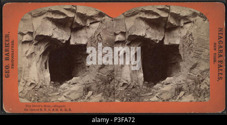 . Le trou du diable, Niagara, sur la ligne de N. Y. C. & H. R. R. R.. Couverture : 1865 ?-1880 ?. Mentions légales Source : Niagara Falls, New York : George Barker, 1865 ?-1880 ?. Article publié le 6-14-2006 numérique ; mis à jour le 2-11-2009. 305 Le trou du diable, Niagara, sur la ligne de N. Y. C. &AMP ; H. R. R. R., par Barker, George, 1844-1894 Banque D'Images