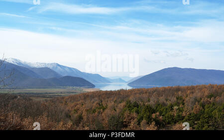 Lac Prespa moindre , vue de dessus Banque D'Images