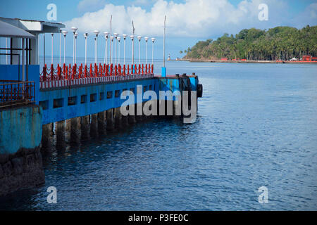 Aberdeen jetée, Port Blair, Andaman Island Banque D'Images