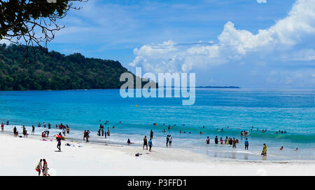 Radhanagar beach, Havelock Island, îles d'Andaman Banque D'Images