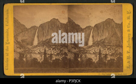 . La Yosemite Falls, 2634 m de hauteur. Titre alternatif : gloires du Yosemite (Californie), 77. Couverture : 1860 ?-1874 ?. Point numérique publié le 8-31-2005 ; mise à jour 2-12-2009. 326 Le Yosémite Falls, 2634 pieds de haut, par E. &AMP ; H.T. Anthony (Entreprise) 2 Banque D'Images