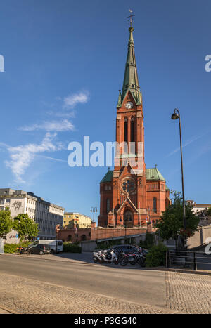 Arendal, Norvège - juin 5, 2018 : l'église de la Trinité dans la ville d'Arendal est une église située à la municipalité d'Arendal en Norvège. Banque D'Images
