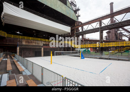 FIVB Beach Volleyball World Tour - Ostrava Plage Open, Vitkovice Industrial Park, cour Banque D'Images