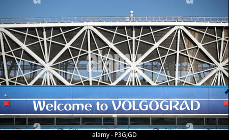 Une vue générale de l'Arène de Volgograd avant la Coupe du Monde de football match du groupe G à l'arène, Volgograd Volgograd. ASSOCIATION DE PRESSE Photo. Photo date : lundi 17 juin 2018. Voir l'histoire de l'Angleterre. WORLDCUP PA Crédit photo doit se lire : Adam Davy/PA Wire. RESTRICTIONS : un usage éditorial uniquement. Pas d'utilisation commerciale. Aucune utilisation avec tout tiers non officiels logos. Pas de manipulation d'images. Pas d'émulation vidéo Banque D'Images
