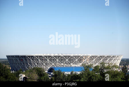 Une vue générale de l'Arène de Volgograd avant la Coupe du Monde de football match du groupe G à l'arène, Volgograd Volgograd. Banque D'Images