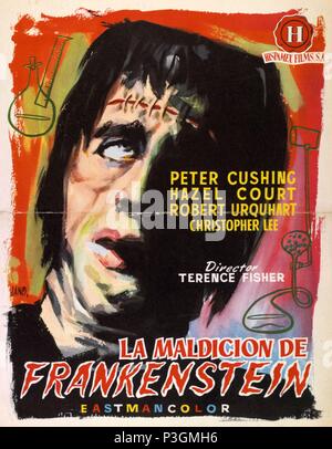 Titre original : THE CURSE OF FRANKENSTEIN. Titre en anglais : LA MALÉDICTION DE FRANKENSTEIN. Directeur de film : Terence FISHER. Année : 1957. Credit : HAMMER FILM PRODUCTIONS / Album Banque D'Images