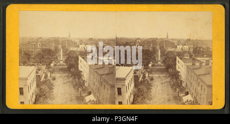 35 vue d'ensemble de Savannah, Géorgie, par J. A. Palmer Banque D'Images