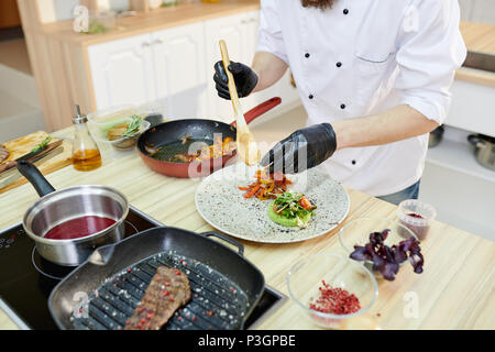 Chef de service des aliments Banque D'Images