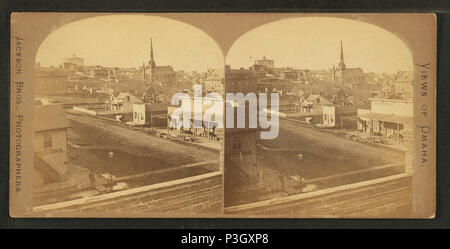 36 Birds Eye View de Omaha, Nebraska, par Jackson Bros. Banque D'Images