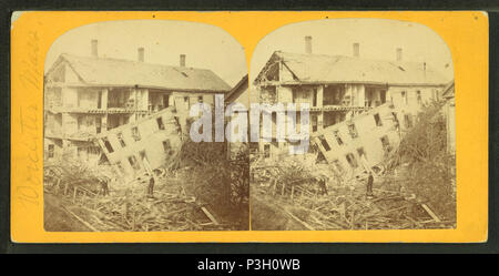 359 Voir des bâtiments sur la rue 1795 détruit par explosion d'une voiture de dualin sur le Boston &AMP ; Albany Railroad, le 23 juin 1870, à partir de Robert N. Dennis collection de vues stéréoscopiques 3 Banque D'Images