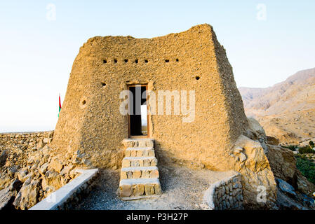 Fort Dhayah en Amérique du Ras Al Khaimah Emirats Arabes Unis. Golfe, du patrimoine. Banque D'Images