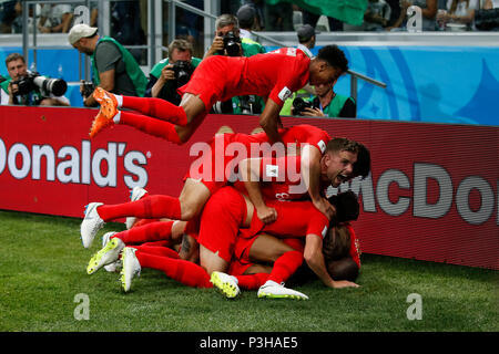 X durant la Coupe du Monde FIFA 2018 match du groupe G entre la Tunisie et l'Angleterre à Volgograd Arena le 18 juin 2018 dans la région de Volgograd, Russie. (Photo de Daniel Chesterton/phcimages.com) Banque D'Images