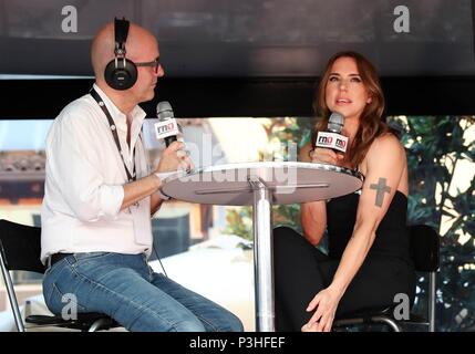 16 juin 2018 - Melanie Jayne Chisholm connu sous le nom de Melanie C à la sortie de Franciacorta Rodengo Saiano (Fotolive, Brescia - 2018-06-19) ps la photo peut être utilisée à l'égard du contexte dans lequel elle a été prise, et sans intention diffamatoire le décorum des personnes représentées Banque D'Images