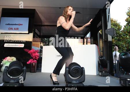 16 juin 2018 - Melanie Jayne Chisholm connu sous le nom de Melanie C à la sortie de Franciacorta Rodengo Saiano (Fotolive, Brescia - 2018-06-19) ps la photo peut être utilisée à l'égard du contexte dans lequel elle a été prise, et sans intention diffamatoire le décorum des personnes représentées Banque D'Images
