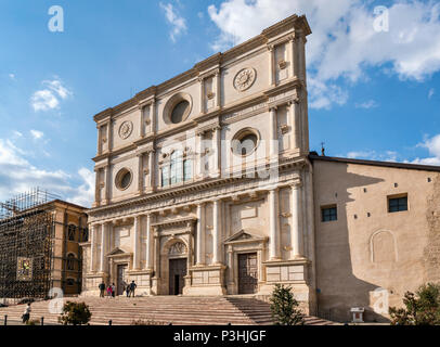 Basilique de San Bernardino, reconstruite après 2009 séisme, L'Aquila, Abruzzo, Italie Banque D'Images