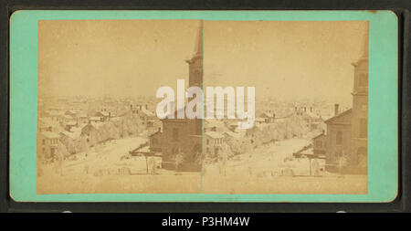 . Bloomington : vue de la ville après une tempête de neige fondue, janv. 1871. Création : 1871. Référence : 1871. Mentions légales Source : 1865 ?-1900 ?. Point numérique publié 6-2-2005 ; mis à jour le 2-12-2009. 38 Bloomington - vue de la ville après une tempête de neige fondue, janv. 1871, par Miller &AMP ; Tankersly Banque D'Images