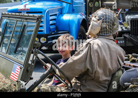 Stock 36e Infanterie Division Alamy du Texas au Dramont 0805 2018 13-14 h Saint-raphaël, Provence-Alpes-Côte d'Azur, France Banque D'Images