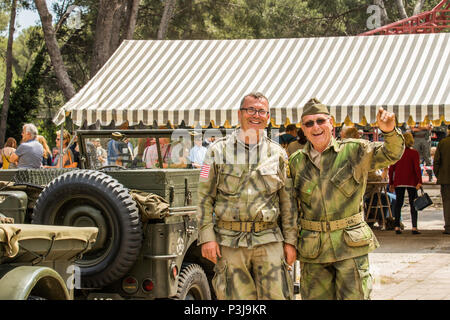 Stock 36e Infanterie Division Alamy du Texas au Dramont 0805 2018 13-14 h Saint-raphaël, Provence-Alpes-Côte d'Azur, France Banque D'Images